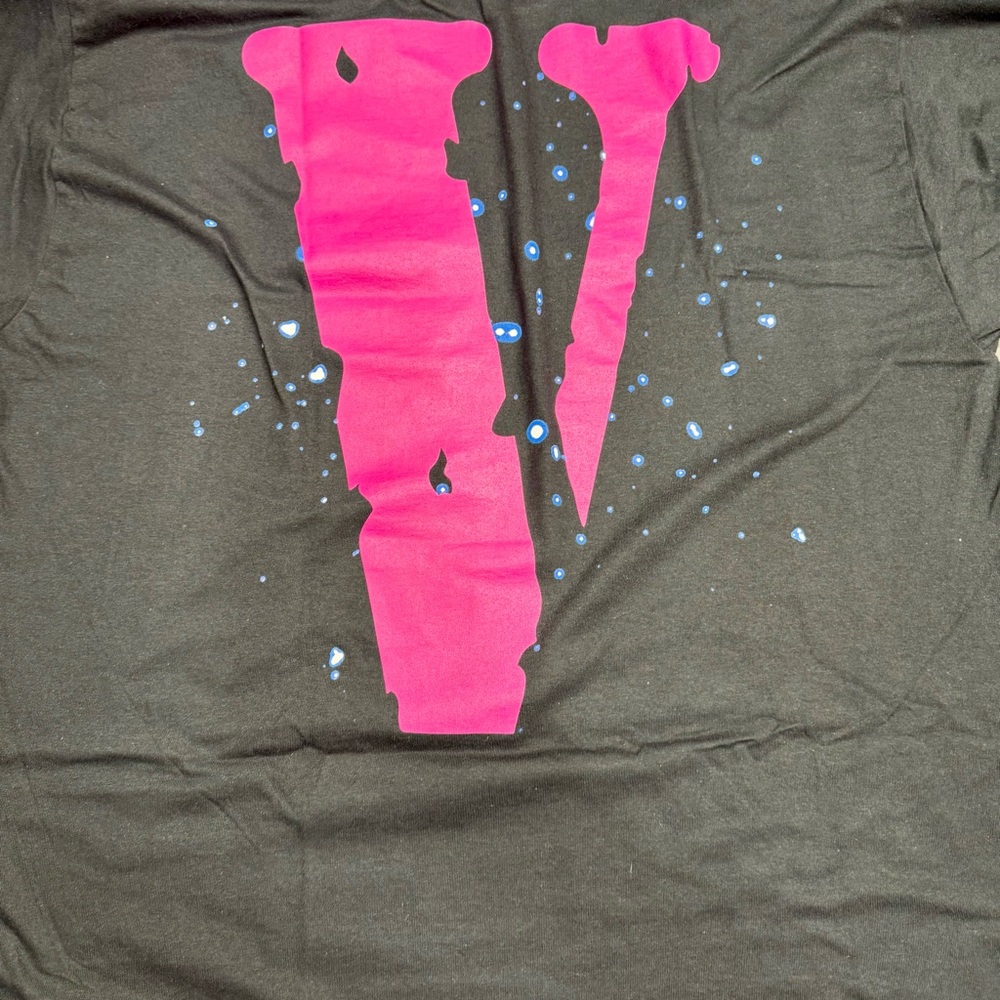 Vlone x Pop Smoke King of New York Pink Tee Mens XXL Rare Streetwear - Picture 5 of 6